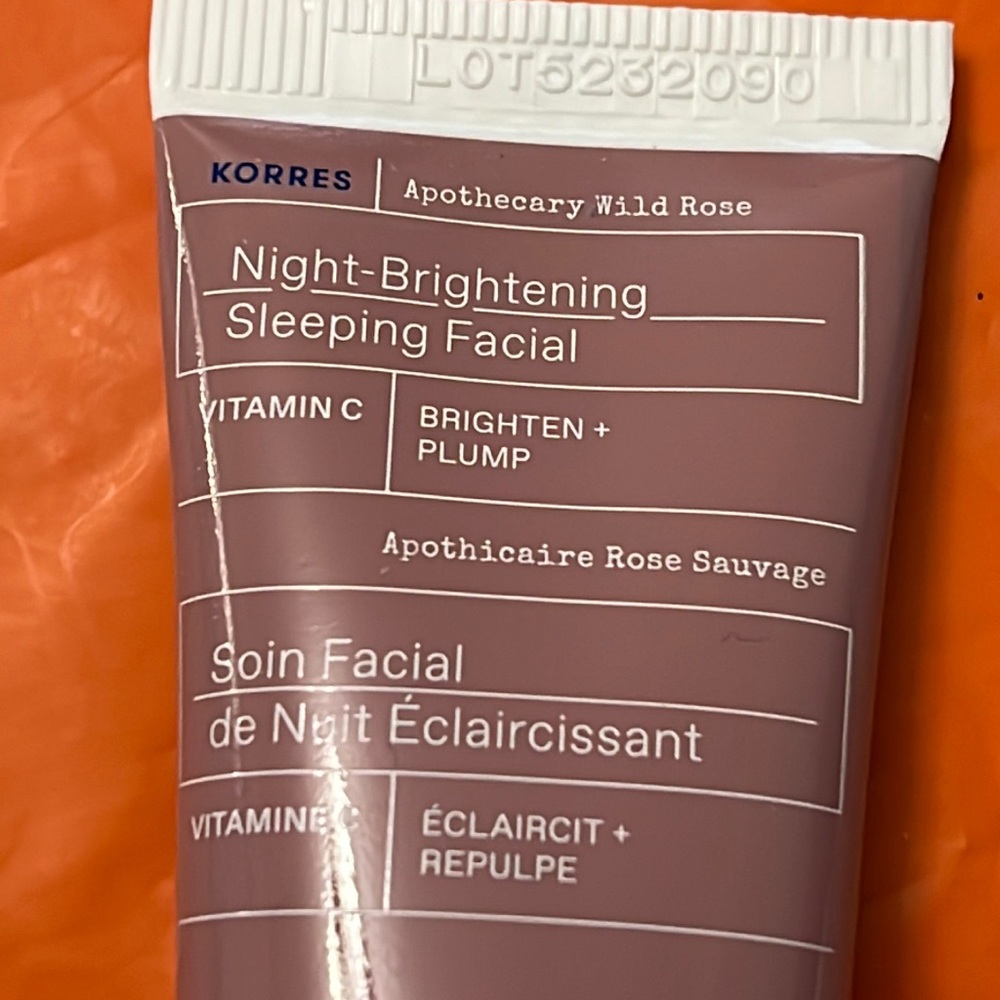 Korres Apothecary Wild Rose Night Brightening sleeping facial 🌹NEW NWT